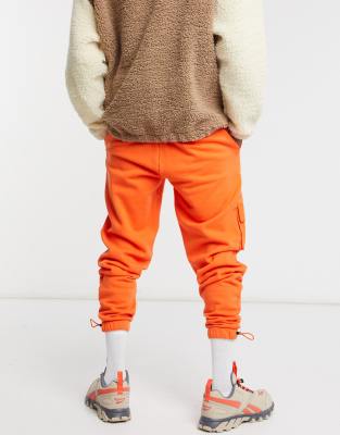 bright orange joggers