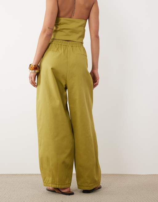 ASOS DESIGN co-ord trousers in green, 4 of 5