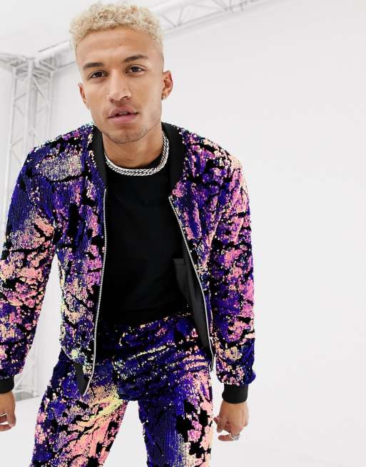 Asos sequin jacket outlet mens