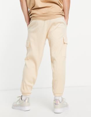 cargo joggers beige