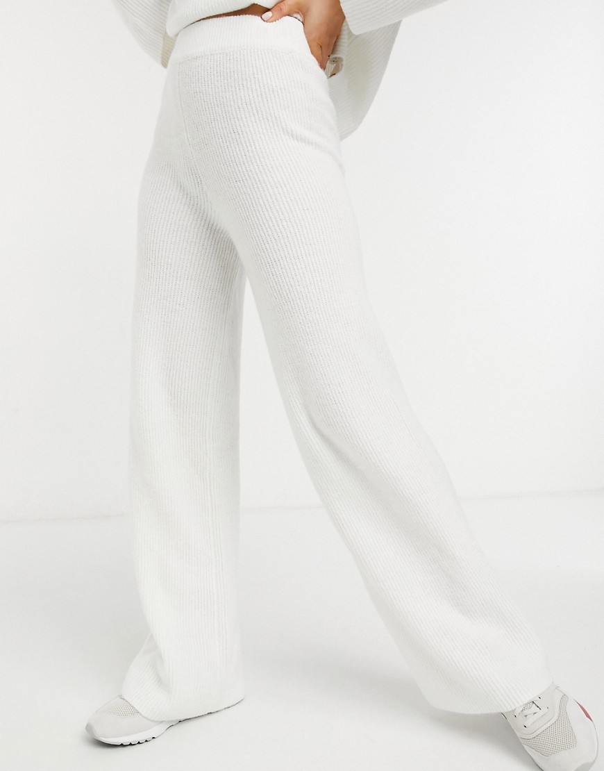 Asos Design Wide Leg Pleat Front Linen Pants In Stone-neutral