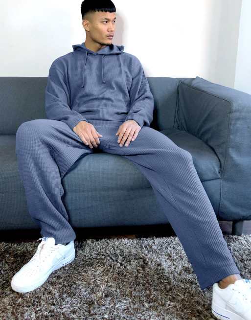 Asos waffle joggers sale