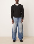 [ASOS DESIGN] ASOS DESIGN cocoon fit jeans in mid wash blue-Black W36 BLACK