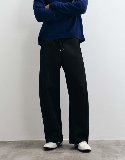 ASOS DESIGN cocoon fit joggers med förskjutna sömmar i svart, 2 av 5