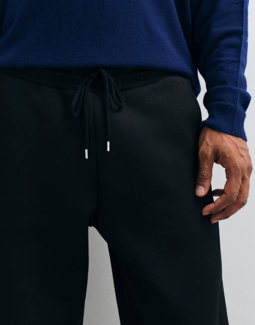 ASOS DESIGN cocoon fit joggers med förskjutna sömmar i svart, 4 av 5