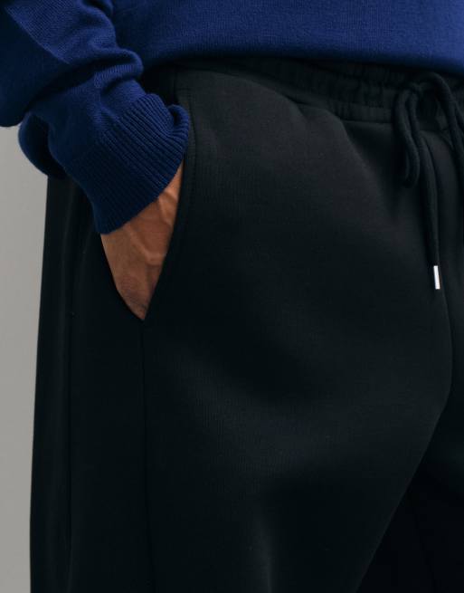 ASOS DESIGN cocoon fit joggers med förskjutna sömmar i svart, 5 av 5