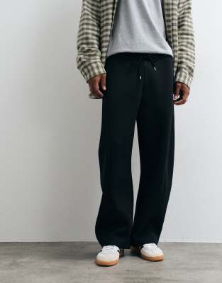 Asos Design Cocoon Fit Joggers With Displaced Seams In Black