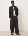 [ASOS DESIGN] ASOS DESIGN cocoon fit pants in black M BLACK