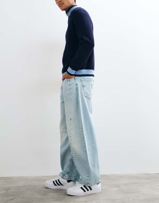 ASOS DESIGN cocoon-jeans i lyseblå vask, 2 af 5
