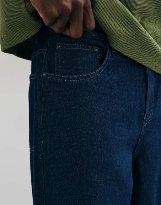 ASOS DESIGN cocoon-jeans i mellemvasket blå, 3 af 5