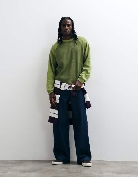 ASOS DESIGN cocoon jeans in mid wash blue - view 1