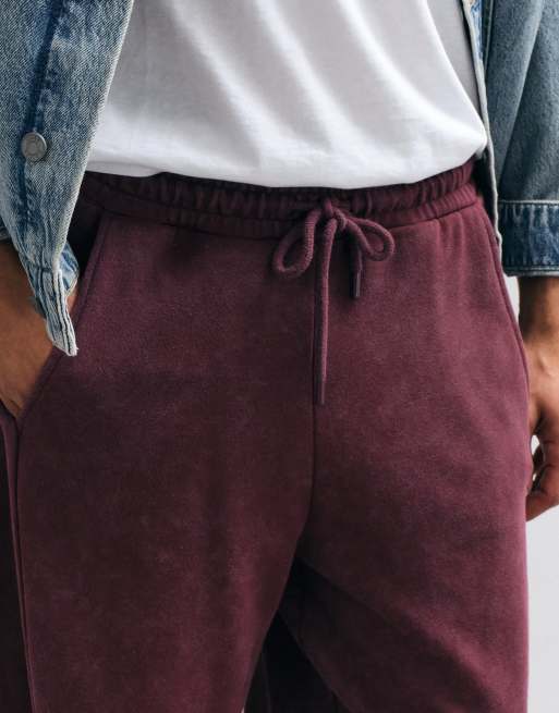 ASOS DESIGN cocoon-joggerset med stentvätt i lila, 2 av 5