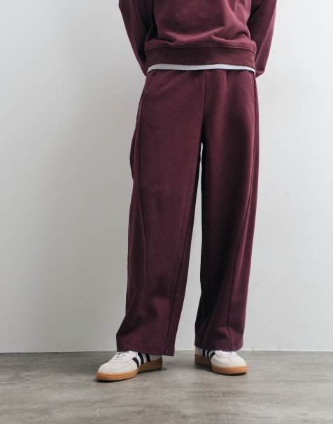 ASOS DESIGN cocoon joggingbukser som del af sæt med syrevask i lilla - view 1