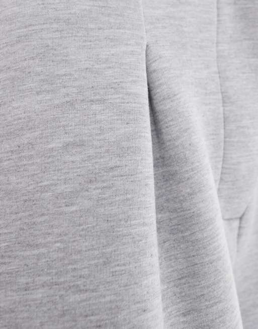 ASOS DESIGN cocoon pants with front pleat in gray heather - part