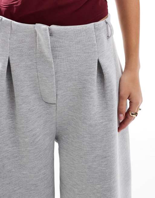 新品タグ付き　frey フレイ　KNIT COCOON PANTS/Gray ASOS DESIGN cocoon pants with front pleat in gray heather