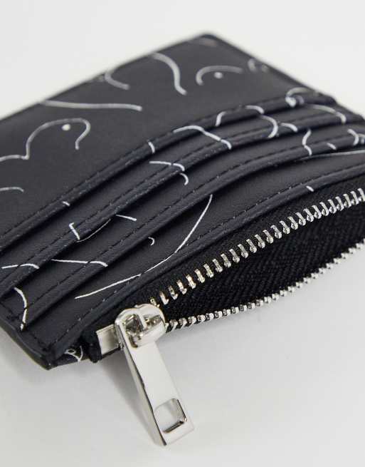 ASOS DESIGN coin purse and cardholder in bum & boob print, 3 of 4