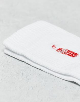 Asos Design Coke Bottle Embroidery Sock
