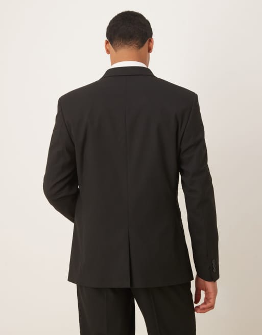 ASOS DESIGN - Colbert met normale pasvorm in zwart, 3 van 5