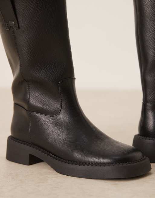 ASOS DESIGN - Colby - Bottes à enfiler hauteur genou style camionneur - Noir, 4 de 4