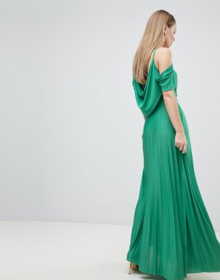 asos cold shoulder maxi dress