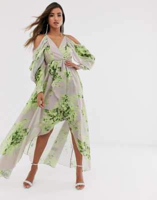 asos floral print dress