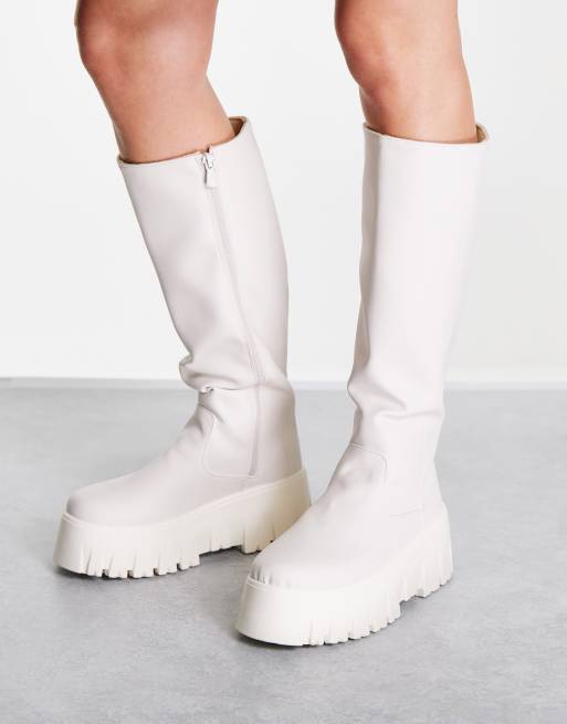 Asos white booties best sale