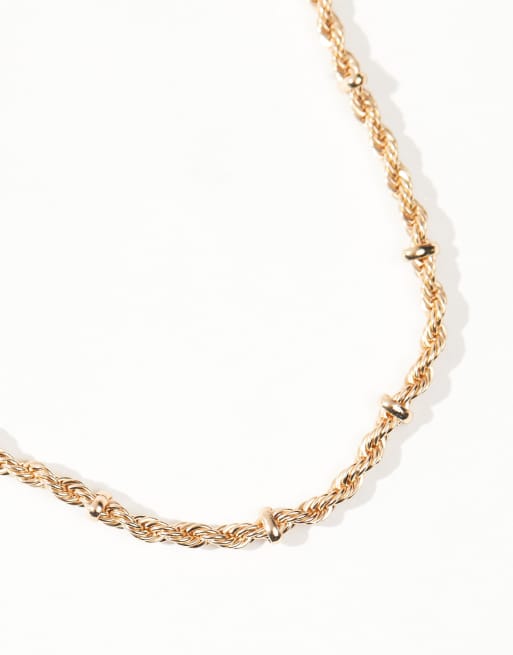 ASOS DESIGN - Catenina color oro