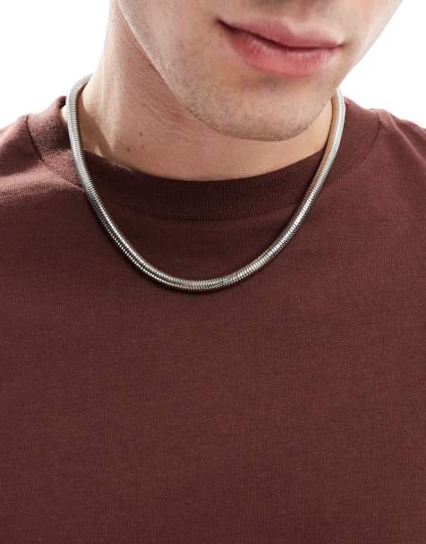 ASOS DESIGN - Collana a catenina in acciaio inossidabile resistente all'acqua color argento - view 1
