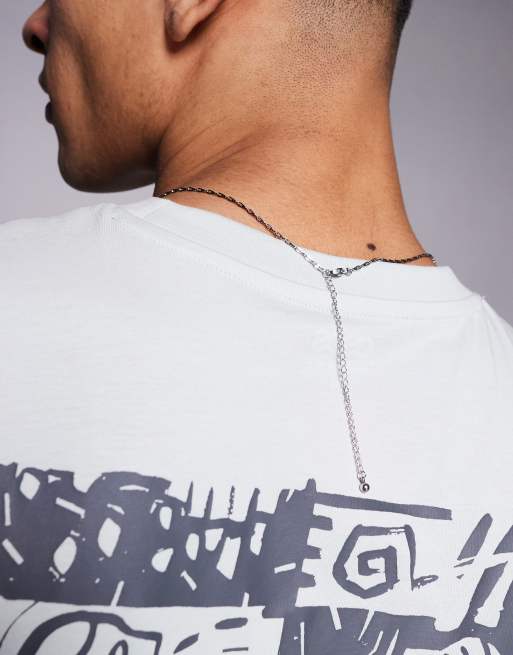 ASOS DESIGN - Collana a catenina in acciaio inossidabile resistente all'acqua color argento  , 3 di 3
