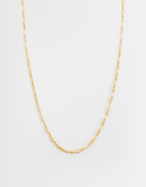 ASOS DESIGN collana a catenina placcata in oro 14k - view 1
