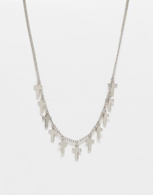 Elli Strato Croce Ciondolo tendenza Blogger con cristalli di vetro in argento sterling 925 Collana ✔️ acquista online
