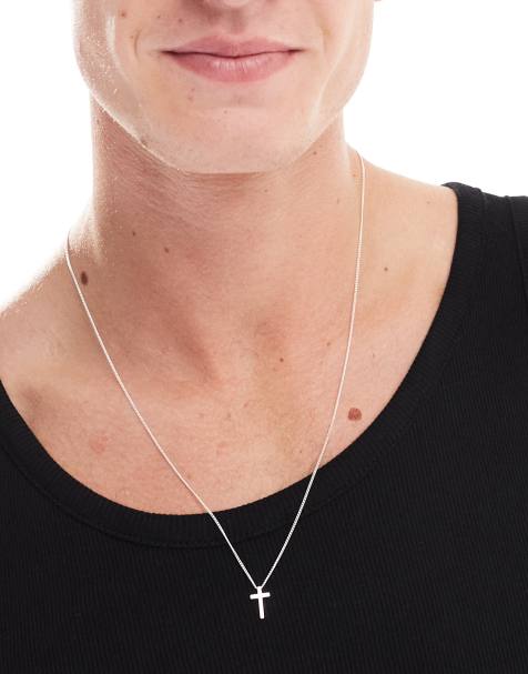 ASOS DESIGN - Collana con piccola croce argento - view 1