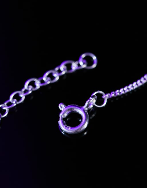 Ciondolo Ancora 3 In Argento 925 Con Moschettone - Tema Marittimo Unisex - Senza Pietre