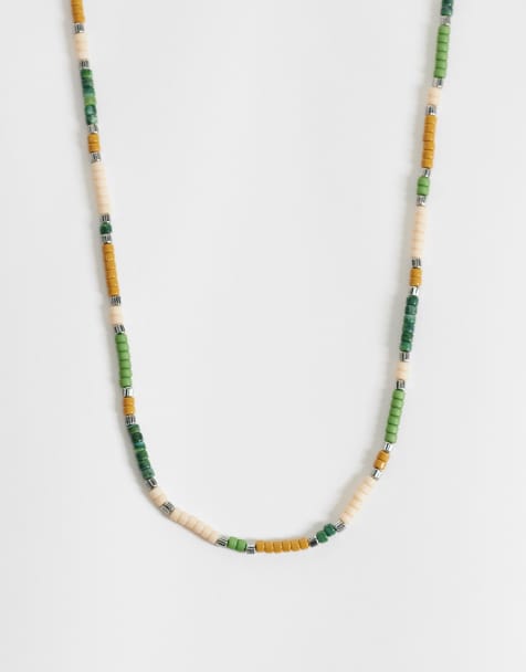 ASOS DESIGN - Collana multicolore con perline e dettaglio argentato - view 1