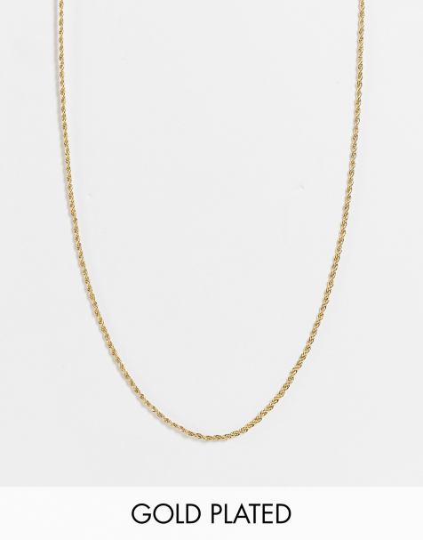 Collana Corda Intrecciata Placcata Oro 24K - 60cm, Unisex, Ipoallergenica, Regalo Elegante - Foto 11