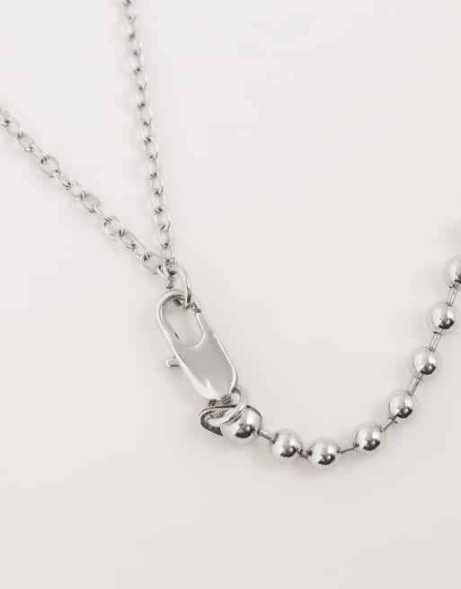 ASOS DESIGN - Collana tonalità argento con ciondolo a stella con pietra dell'umore, 4 di 4