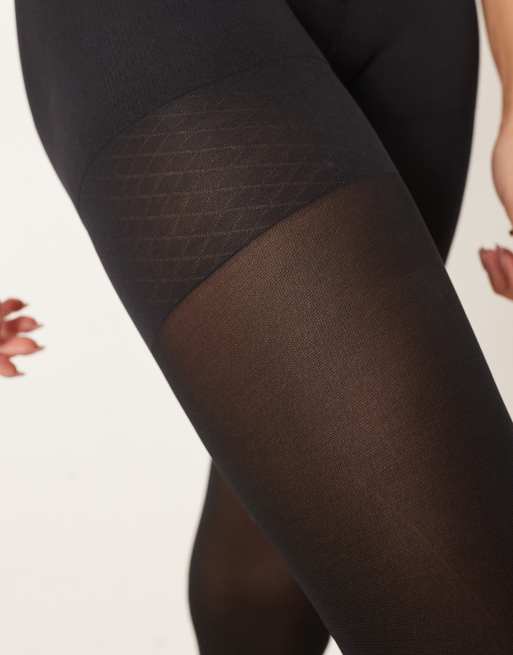 ASOS DESIGN - Collants 40 deniers avec soutien gainant - Noir, 3 de 3