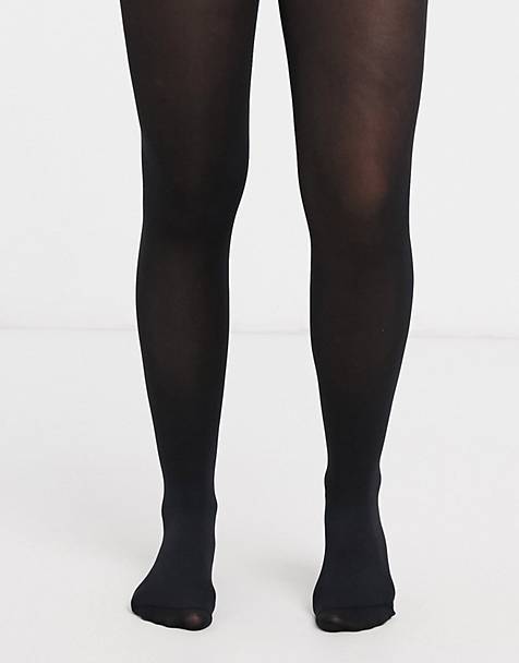 Femme Vêtements Chaussettes & Bas Collants Collants en points ASOS en coloris Noir 