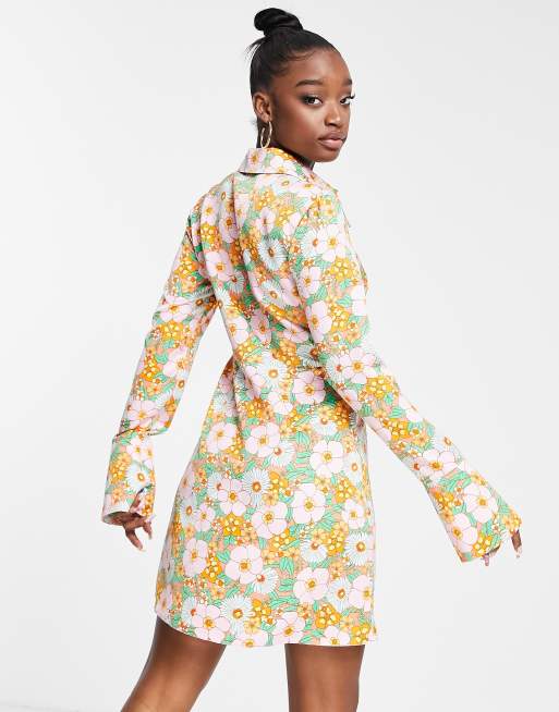 Asos best sale button dress