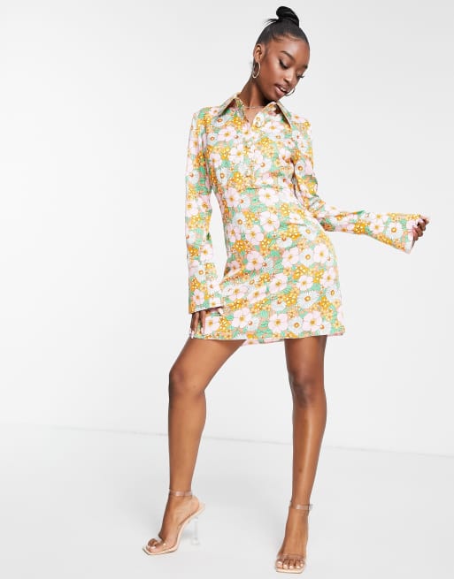 Button down hotsell dress asos