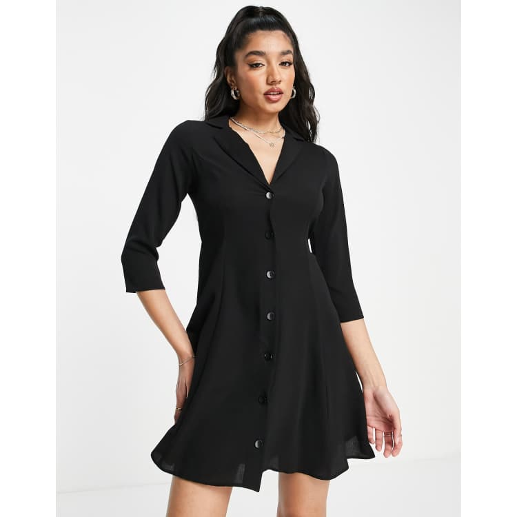 Button up sale collared dress