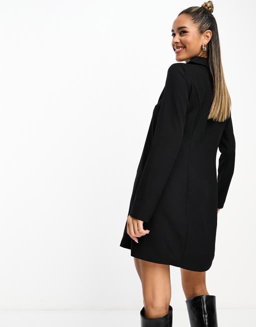 Asos black shift dress online