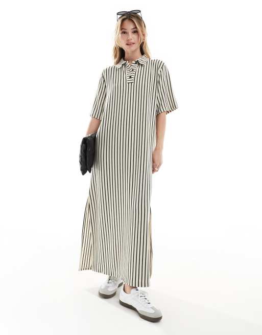 Hollister pinstripe button down dress, ASOS