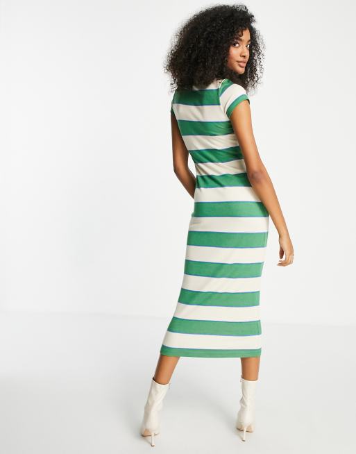 Collared Ribbed Dress