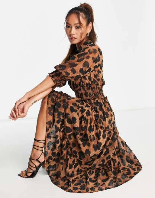 Asos dresses 2024 animal print