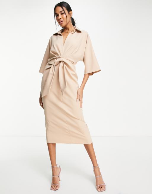 Wrap cheap knot dress