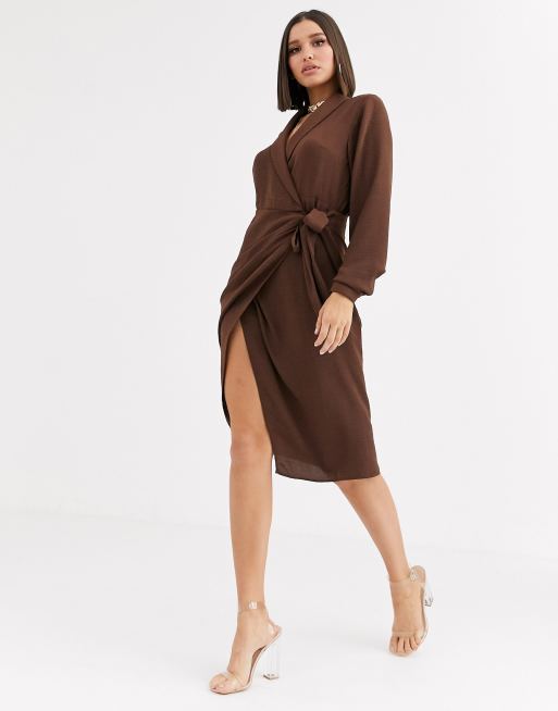 Asos 2024 brown dress