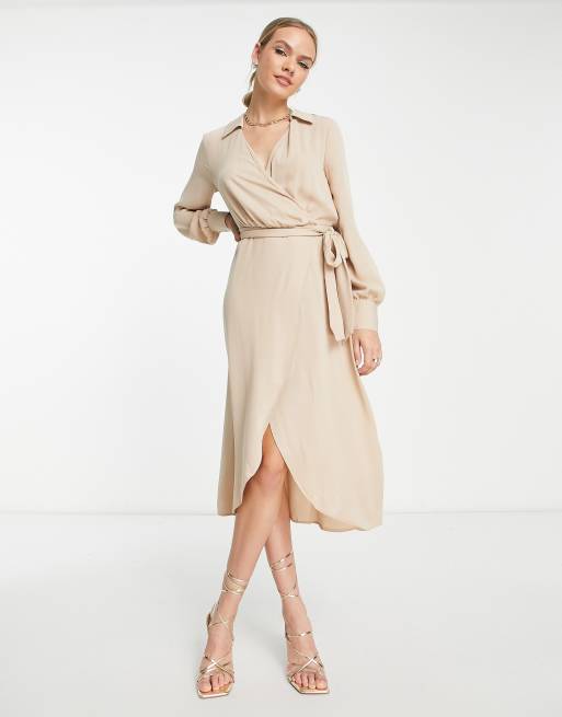 Asos midi best sale wrap dress