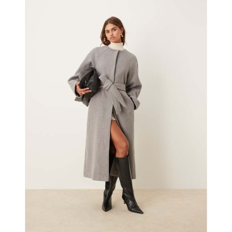 digne collarless jacket coat black新 発売