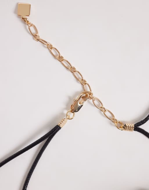 ASOS DESIGN - Collier à grosse fleur - Noir, 3 de 4